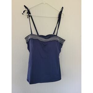 Land's End Draper James Blue Tankini Top Size 16 NEW‎ Women's Swimwear #9